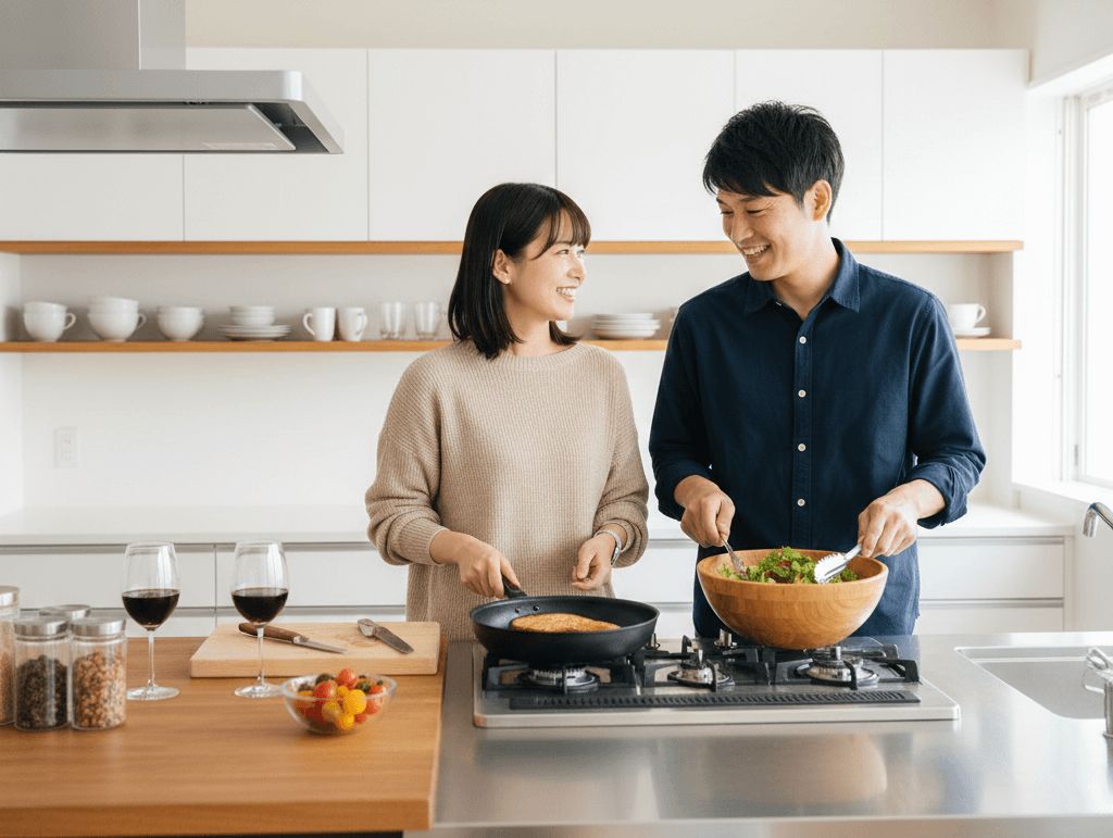 「料理ができる場所」を2人占め！カップル向けレンタルキッチンで叶える理想の“おうちデート”ガイド
